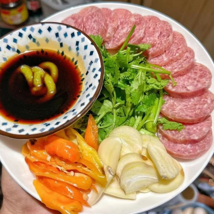 傣族叶子酸肉云南特产西双版纳傣味纯凉拌小吃下饭菜 1条